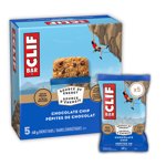 CLIF BAR Energy Bars, Chocolate Chip, Granola Bar, High in Protein, Contains 70% Organic Ingredients 5 Bars