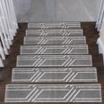 thumbnail image 1 of Plaza Collection Contemporary, Cozy, Vibrant and Soft Stair Tread Mats & Rugs, 9'' x 28'', 1 of 5