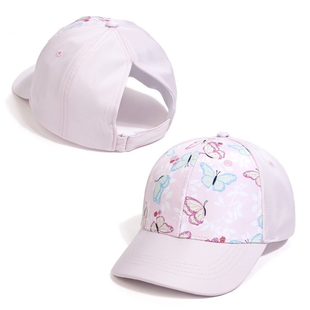 MIASHUI Kids Baseball Caps Summer Sun Visor Hats Trucker Caps Outdoor Play Wear,Light Pink,M