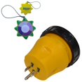 thumbnail image 1 of HQRP RV Electrical Locking Adapter 15A Male to 30A Female Twist Lock Power Cord Plug Connector + UV Meter, 1 of 4