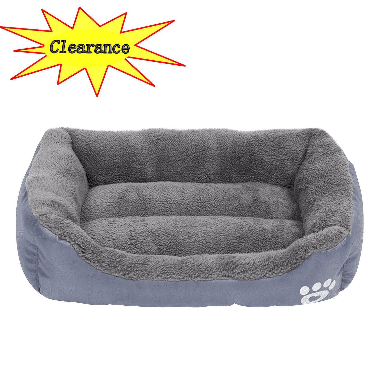 YUTK Dog Beds Large Sized Dog,Clearance Pet Winter Warm Pet Bed Pet Supplies and Dog Sleeping Bed Gray S