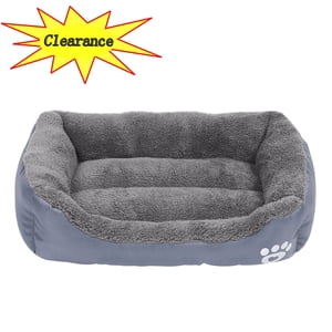 YUTK Lits pour chiens Grand chien,Clearance Pet Winter Warm Pet Bed Fournitures pour animaux et lit de couchage pour chiens Gris S