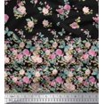 thumbnail image 2 of Soimoi Tissu Poly Georgette Imprimé Insectes & Anémone 1 Yard 52 Pouces de Large, 2 of 5
