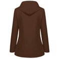 thumbnail image 4 of Enjoytime Lightweight Rain Jacket Women Solid Color Waterproof Hooded Raincoat Windproof Outdoor Active Windbreaker Plus Size Clothes, 4 of 7