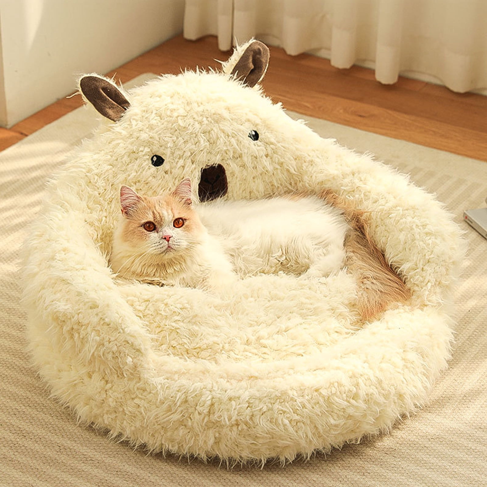 EGNMCR Dog Bed, Cat Bed, Pet House Litter Winter Warm Dog Kennel Sleep Litter Pet Supplies Sofa cat cushions