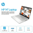 thumbnail image 3 of HP 14" Laptop, Intel Processor N150, 16GB Memory 128GB UFS, Microsoft Copilot, Windows 11 Home in S Mode, Wi-Fi 6, Lightweight, Bluetooth, HDMI, Silver, 3 of 10