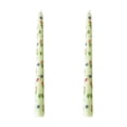 thumbnail image 2 of Floral Printed Long Taper Candles for Romantic Wedding, Unscented Candlelight Dinner Decor, Table Setting Accessories (2-Pack), 2 of 6
