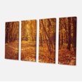 thumbnail image 2 of Yellow Forest and Fallen Leaves - Modern Forest Canvas Art, 2 of 3