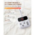 thumbnail image 4 of EDTara ETL Certified Sherpa Electric Blanket, Fast Heating with 10 Adjustable Heat & Timer Levels, Machine Washable, 4 of 9