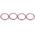 thumbnail image 3 of Bagues Hubcentric Anneaux de Moyeu Central de Roue Accessoires Auto 4 Pcs Bague de Moyeu Central de Roue de Voiture Couverture Décorative Rouge Remplacement pour 10e Gén 2016-2019, 3 of 8