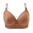 thumbnail image 1 of Timegard 2pc Bras for Women No Underwire Plus Size Adjustable Strap Ruched Comfort Everyday Bralette, 1 of 4