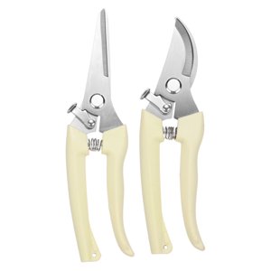 Uxcell 4-Pack Bypass Pruning Shears for Garden, 6.6 Inch Stainless Steel Scissors