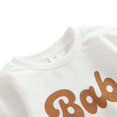 thumbnail image 4 of Kids Pullover Letter Print  Neck Long Sleeve Tops Blouse, 4 of 7