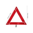 thumbnail image 2 of CRILSTYLEO 2Pcs Foldable Reflective Emergency Triangle for Car Roadside Safety Warning Sign Red, 2 of 8