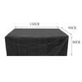 thumbnail image 3 of Outdoor Table Cover under $5! CQCYD Outdoor Table Cover, Waterproof Patio Table Cover, Garden Furniture Protector, Rectangular Tablecloth, Windproof UV Resistant Cover for Deck Yard, 3 of 9