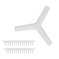 thumbnail image 4 of 30Pcs Aquarium Air Valve Connector 8/4MM Straight 3 Way LShape Plastic Connecting Tube(8MM 3 Way Connector ), 4 of 9