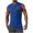Blue, variant on EGNMCR Round-Neck Tank Top Men's Tank High Elasticity Sports Pullover Round Neck Sleeveless Fitness Muscular Man Fitness Clothes Men cotton Tank Top