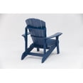 thumbnail image 2 of Tanfly Polycarbonate Adirondack Chair for Indoor/Outdoor Use – Navy Blue, 2 of 4
