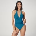 thumbnail image 2 of Swimwear Suit Women V One Control Pieces Bathing Tummy Ruched Swimsuits, Suitable For Autumn Days, 2 of 8