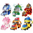 thumbnail image 1 of Robocar Poli Transformation Robot Poli Amber Roy Car Toys Action Figure Toys 2 packs, 1 of 12
