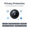thumbnail image 2 of 1080P HD Visible Indoor WiFi Home Surveillance Camera with Night Vision, Two-Way Talk, Motion Alert, Remote APP Access for Legal Pet & Baby Household Monitoring, 2 of 14