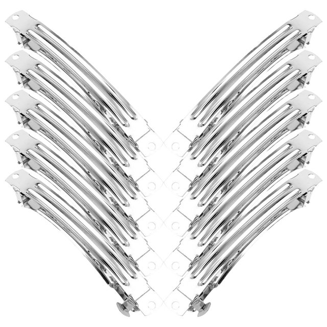 50 Pcs Barrettes à Cheveux Pinces à Ressort en Métal Accessoires de Matériel Outils de Coiffure