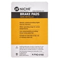 thumbnail image 4 of Niche Complete Semi-Metallic Brake Pad Set for KTM BMW F800GS Motorcycle MK1002635, 4 of 8