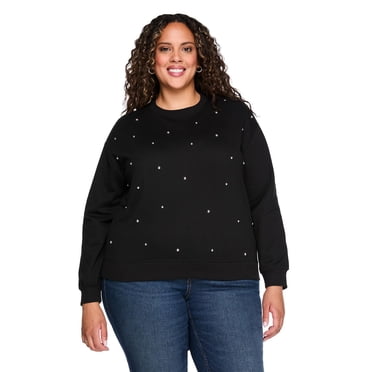 Lane Bryant Women's Plus Embellished Sweatshirt