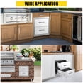thumbnail image 4 of AKDSteel Outdoor Kitchen Drawers, Flush Mount Triple Access Bbq Drawers With Stainless Steel Handles For Patio Grill Stations, 4 of 7