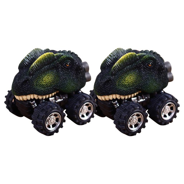 Children‘s Day Gift Toy Dinosaur Model Mini Toy Car Back Of The Car Gift 2PCS