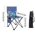 thumbnail image 3 of LSLJS Camping Chair, Oxford Cloth Cushion Space Saving Folding Chair Rust Proof for Outdoor, Home Kitchen Gadgets Accessories, 3 of 9