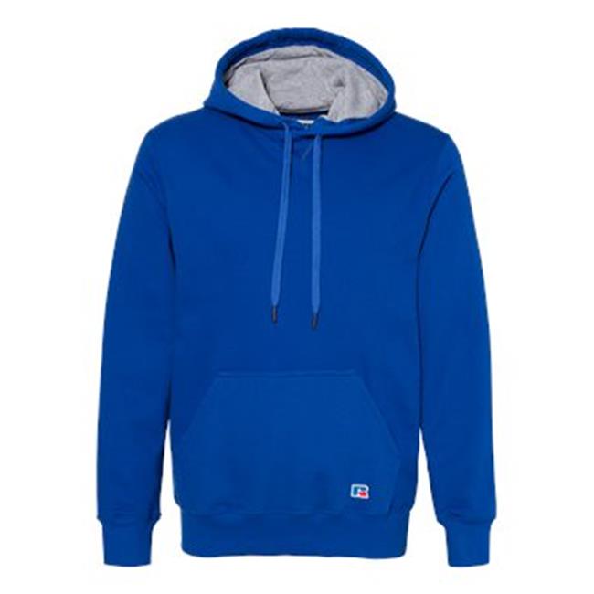 Russell Athletic Cotton Rich Fleece Hooded Sweatshirt, S, Royal