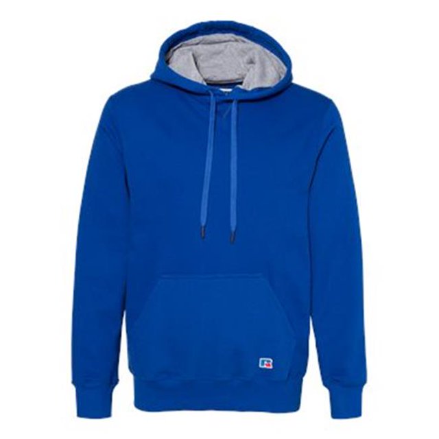 Russell Athletic Cotton Rich Fleece Hooded Sweatshirt, S, Royal