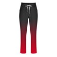 thumbnail image 4 of RXIRUCGD Pantalon Décontracté pour Homme à Cordon, Taille Élastique, Couleur Dégradée, Longueur, Rouge, Taille : L, 4 of 4