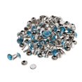 thumbnail image 2 of Abbracc 50pcs Snap Button Rivets Leather Craft for Garment Accessories 7mm Blue, 2 of 7