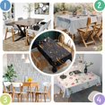 thumbnail image 3 of Happy Halloween Table Cover Wrinkle Resistant Washable Tablecolths Table Covers Pumpkin Spooky Rectangle Table Cover for Halloween Birthday Wedding Graduation, 3 of 5