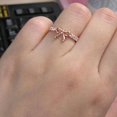 thumbnail image 3 of Korean Jewelry Crystal Bow Ring GD, 3 of 8