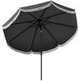 thumbnail image 1 of Outsunny Parasol de Patio 9 Pi UPF 30+ avec Évent, Parasol de Marché, Gris Anthracite, 1 of 10