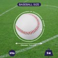 thumbnail image 2 of Unique Bargains 9 Inch Baseball Baseballs Bulk Practice Training Baseball Unmarked Baseballs, 6 Pack, 2 of 6