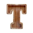 thumbnail image 1 of Wooden English Letter Savings Can with Transparent Glass Front for Coin Storage, 1 of 6