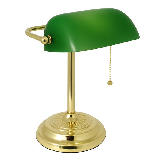 LIGHTACCENTS Lampe de Bureau Traditionnelle de Banquier wi