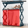 thumbnail image 4 of FcBaudy Shoe Rack, Shoe Rack Organizer Household X Type Shoe Rack Multifunctional Double Steel Tube Assembly Shoe Cabinet Dormitory Shelf p lastic shoe rack, 4 of 6