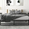 thumbnail image 2 of Amolife King Size Metal Platform Bed Frame with 14" Under Bed Storage, 2 of 9