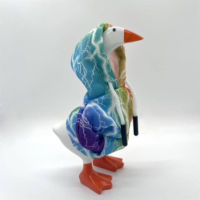 Noehoiugi Mini 7-Inch Desk Goose Statue Outfit – Hoodie Costume For Tabletop Or Porch Goose Decor And Key Holder(Only Clothes,Not Including Goose)