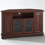Crosley Furniture Alexandria 48" Wood Corner TV Stand in Mahogany