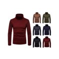 thumbnail image 4 of FOCUSNORM T-shirt à Manches Longues en Maille Homme Casual Party Pull, 4 of 5