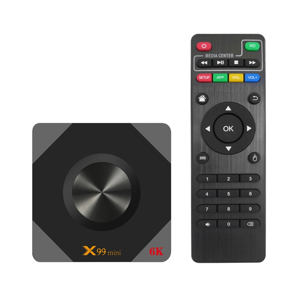 Allwinner H6 Quad-Core Android 9.0 Smart TV Box with 4GB RAM/64GB ROM, 6K Decoding & 4K Playback, Dual-Band 2.4G/5G WiFi, H.265/VP9 Support, USB3.0, 110-240V US Plug – Transform Your TV into a 6K