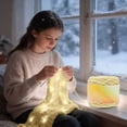 thumbnail image 3 of DIY Knitting Project Yarn for Crochet and Home Craft - Glow in the Dark Reactive Polyester Fiber for Beginners, 3 of 3