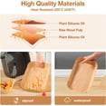 thumbnail image 3 of 100 Pieces 22x14cm Air Fryer Parchment Paper, Air Fryer Cooking Paper, Non-Stick Disposable Paper Liners, 3 of 5
