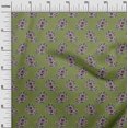 thumbnail image 2 of oneOone Polyester Lycra Fabric Leaves & Floral Block Decor Fabric Printed BTY 56 Inch Wide, 2 of 4